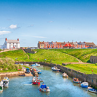 Buy canvas prints of Seaton Sluice harbour view by Naylor's Photography