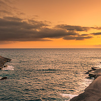 Buy canvas prints of Beautiful sunset over the sea from Costa Adeje  by Naylor's Photography