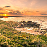 Buy canvas prints of Sundown in Northumberland by Naylor's Photography