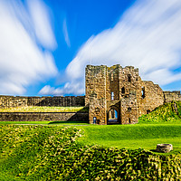 Buy canvas prints of Tynemouth Castle Majestic Ruins by Naylor's Photography