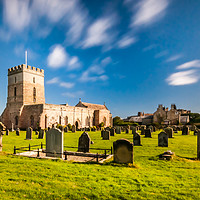 Buy canvas prints of Pretty church of St Aidan's in Bamburgh by Naylor's Photography