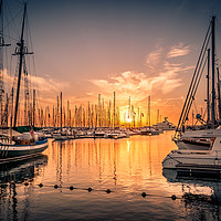 Buy canvas prints of Sun Sets at Marina Rubicon  by Naylor's Photography