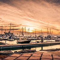 Buy canvas prints of Sunset at Marina Rubicon  by Naylor's Photography