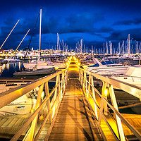 Buy canvas prints of The Pontoon at the Marina Rubicon  by Naylor's Photography