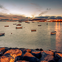 Buy canvas prints of Playa Blanca Twilight view........ by Naylor's Photography