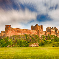 Buy canvas prints of Pretty Stunning Bamburgh Castle by Naylor's Photography