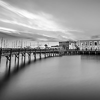 Buy canvas prints of Marina Rubicon in Playa Blanca Mono by Naylor's Photography