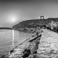 Buy canvas prints of The Temple of Appolo in Mono by Naylor's Photography