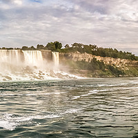 Buy canvas prints of American and Canadian Niagara Falls Pano by Naylor's Photography