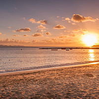 Buy canvas prints of Playa Blanca Sunset Beach  by Naylor's Photography