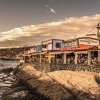 Buy canvas prints of Strolling in La Caleta by Naylor's Photography
