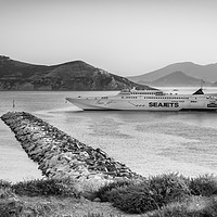 Buy canvas prints of The Seajets ferry at Naxos Port  by Naylor's Photography
