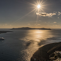 Buy canvas prints of The sparkle of Santorini by Naylor's Photography