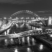 Buy canvas prints of Black and White Bridges by Naylor's Photography