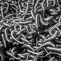 Buy canvas prints of Steel Anchor Chain by Naylor's Photography