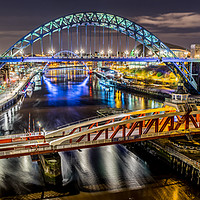Buy canvas prints of Bridge over the River Tyne by Naylor's Photography