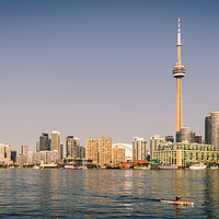 Buy canvas prints of Toronto Harbour Cityscape by Naylor's Photography