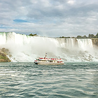 Buy canvas prints of American and Canadian Falls at Niagara by Naylor's Photography