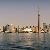 Buy canvas prints of Toronto Harbour Panorama  by Naylor's Photography