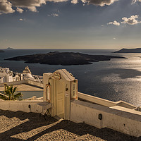 Buy canvas prints of The View from Fira by Naylor's Photography