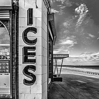 Buy canvas prints of Anyone for Ice Cream ? B&W by Naylor's Photography