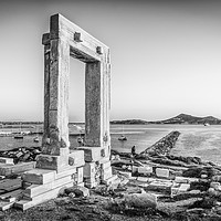 Buy canvas prints of Temple of Appolo Mono by Naylor's Photography