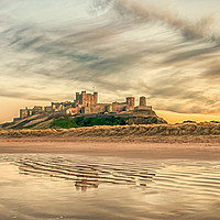Buy canvas prints of Another perspective of Bamburgh Castle by Naylor's Photography