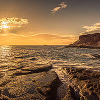 Buy canvas prints of La Caleta sunset by Naylor's Photography
