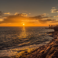 Buy canvas prints of Photo's of Tenerife - La Caleta Sunset by Naylor's Photography