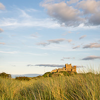 Buy canvas prints of Portrait - Bamburgh Castle by Naylor's Photography
