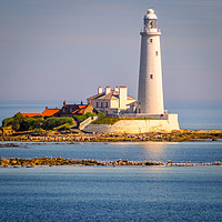 Buy canvas prints of Stunning St Mary's Lighthouse by Naylor's Photography