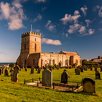 Buy canvas prints of The beautiful Church of St. Aidan, Bamburgh by Naylor's Photography