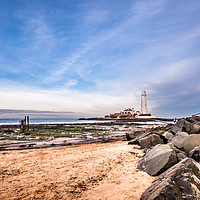 Buy canvas prints of St. Mary's Lighthouse and Visitor Centre by Naylor's Photography