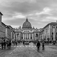 Buy canvas prints of St. Peters Basilica, Vatican City, Rome by Naylor's Photography