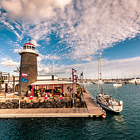 Buy canvas prints of Lighthouse and One Bar  by Naylor's Photography