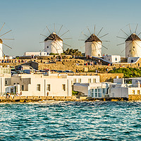 Buy canvas prints of Mykonos windmills in high definition by Naylor's Photography