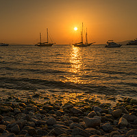 Buy canvas prints of Drifting in Mykonos by Naylor's Photography