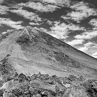 Buy canvas prints of A mono version of Mount Teide by Naylor's Photography