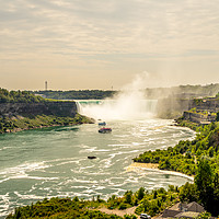 Buy canvas prints of The world wonder Horseshoe Falls at Niagara by Naylor's Photography