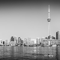 Buy canvas prints of A panoramic view of the lakeside city of Toronto by Naylor's Photography