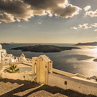 Buy canvas prints of Majestic Fira by Naylor's Photography