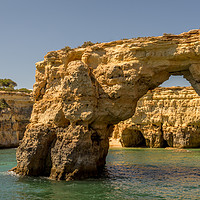 Buy canvas prints of Coast and Caves Albufeira by Naylor's Photography
