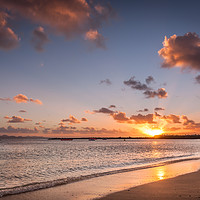 Buy canvas prints of The Sun sets at Playa Dorada by Naylor's Photography