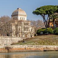Buy canvas prints of Tempio Maggiore di Roma  by Naylor's Photography