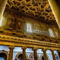 Buy canvas prints of Rays of light Basilica of Santa Maria  by Naylor's Photography
