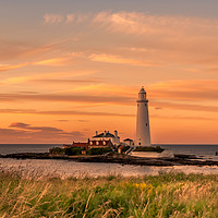 Buy canvas prints of Summers evening sunset at St. Marys by Naylor's Photography