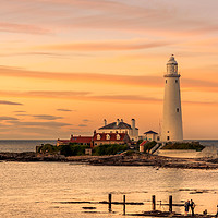 Buy canvas prints of Evening Sunset at St Mary's by Naylor's Photography
