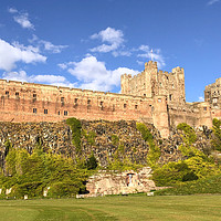 Buy canvas prints of Simply stunning Bamburgh Castle by Naylor's Photography