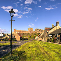 Buy canvas prints of Bamburgh village quiet and peaceful  by Naylor's Photography