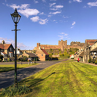 Buy canvas prints of Quiet and peaceful Bamburgh village by Naylor's Photography